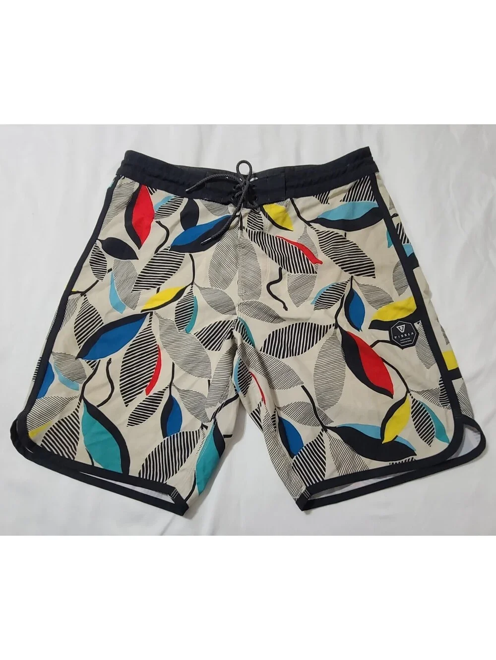 Vissla Board Shorts Mens Sz 32 Medium White 9